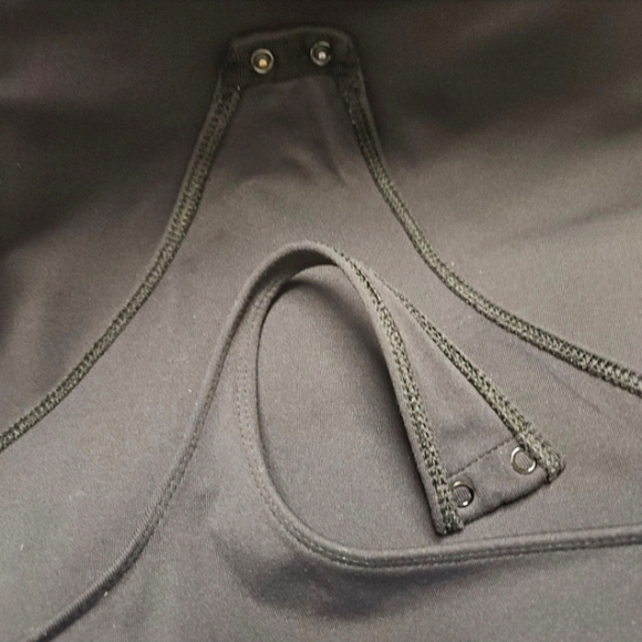 ARITZIA BABATON THONG BODYSUIT BLACK LARGE - Picture 4 of 7